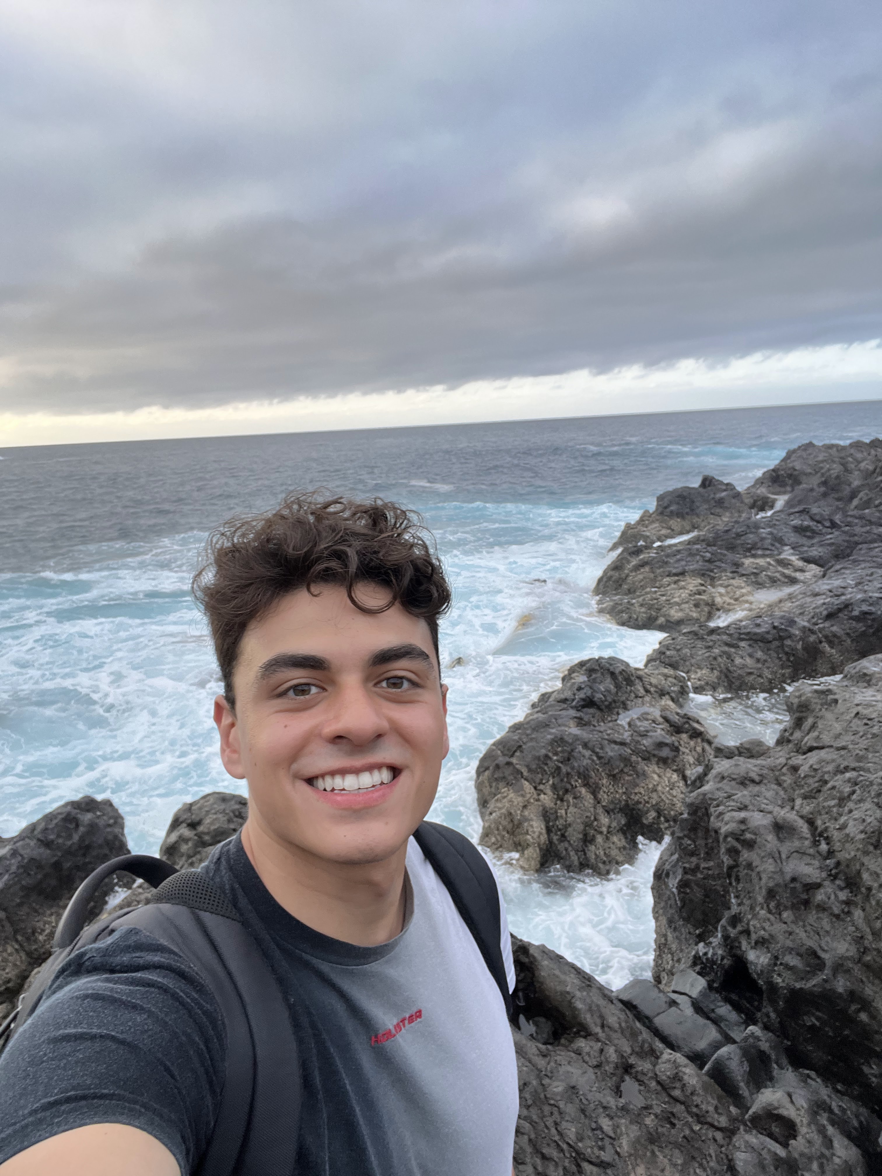 Miguel Acosta smiling in Tenerife